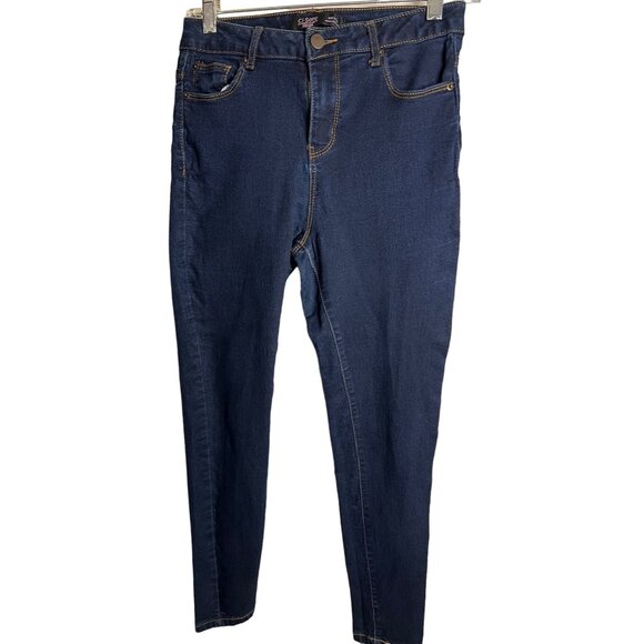 Ci Sono The Basics Collection Denim Jeans Size 7/28 Dark Wash 5 Pocket - Picture 1 of 10